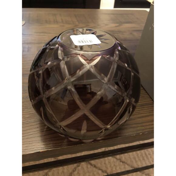 Gorham Crystal- Vintage Lady Anne Rose Bowl 7” Amethyst - Picture 6 of 10